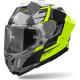 Airoh GP 800 Master Carbon Zwart Grijs Geel Integraalhelm - Maat L - Helm
