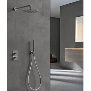 Inbouw regendouche set sanimex design giulini thermostatisch met inbouwdeel chroom