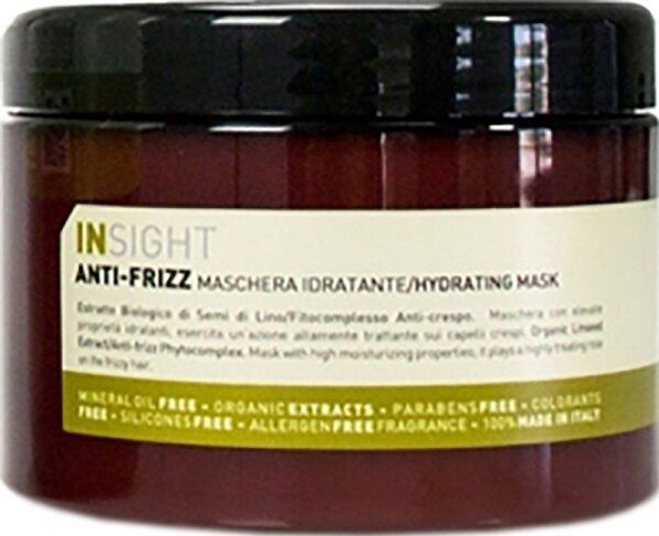 INSIGHT Anti-Frizz Hydrating Hair Mask Hair Fiber Repair Treatment 500ml