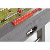 Garlando F-2 - Voetbaltafel - Kickertafel - Grijs Eiken - Telescopische stangen - Voetbal - Esdoorn - voor het hele gezin - inclusief 2 balletjes