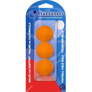 Garlando Tafelvoetbal Balletjes - Oranje - 3 Stuks