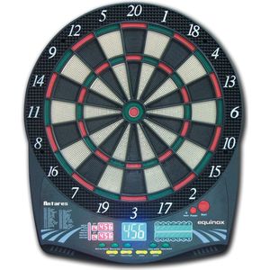 Equinox Elektronisch dartbord - 1 tot 16 spelers - Inclusief 6 darts met 40 soft tips - Antares - Darten - Dartspelletjes