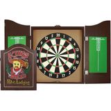 Equinox Dartbord Kabinet Set - Inclusief 6 dartpijlen - Paper Coil - Darts - Dartpijlen - Darts set - Veilig voor Kinderen