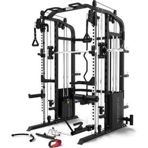 Toorx Professional 3-in-1 Multifunctional Smith Machine - Power Rack ASX-4000 Full Option