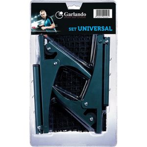 Garlando - Universeel Pingpong Net - Zwart - Nylon - Inclusief Palen en Klemmen