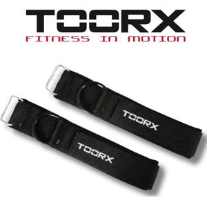 Toorx Fitness- Ankle Strap - Enkelband Fitness - Krachttraining Accessoires - Zwart - Billen Trainer - 2 stuks