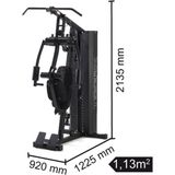 Toorx Fitness MSX-70 - Home Gym - Krachtstation - met Pull Up Bar - Compact - Inklapbaar