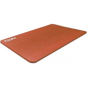 Toorx Yogamat - Fitnessmat - Sportmat gemaakt van zacht NBR materiaal - 100 x 61 x 1.5cm - oranje - met ophangogen