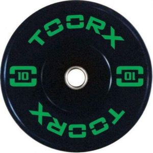 Halterschijf - 50 mm Bumper Plate - Olympische Gewicht Schijf - Toorx Professional 10 kg Bumper Plate