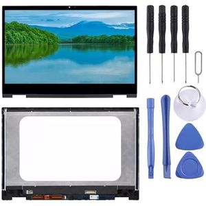 LCD het Scherm voor HP Pavilion X360 14-DW 14M-DW Digitizer Volledige Vergadering met Kader (Zwart)