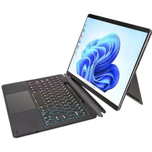 Bluetooth -toetsenbord Voor Microsoft Surface Pro 8/Pro X KF17S Tri-Colour Backlit Touch Bluetooth-toetsenbord Tablettoetsenbord