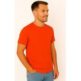 X-Name - Heren T-shirt - Oranje - Casual Italian Style