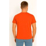 X-Name - Heren T-shirt - Oranje - Casual Italian Style