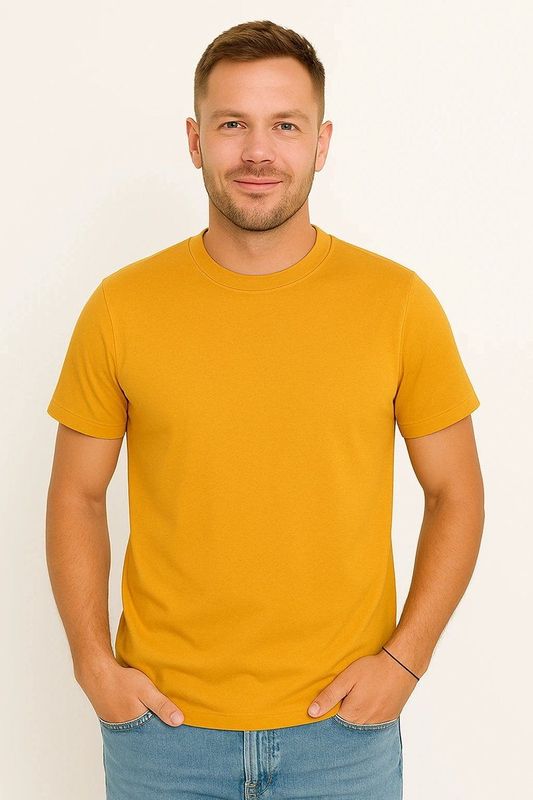 X-Name - Heren T-shirt - Oranje - Casual Italian Style