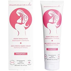 Babycoccole Anti-stretchcrème verstevigend, tijdens en na de zwangerschap, gaat de vorming van striae tegen. Dermatologisch getest, voor de gevoelige huid - 300 ml