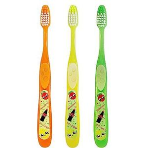 President 1 KIDS JUNIOR KINDERBORSTEL 5-11 JAAR Compacte borstelkop, borstelharen met schaalbare snit, afgeronde punten, reinigt ook tussen de tanden. Een stuk, verschillende kleuren