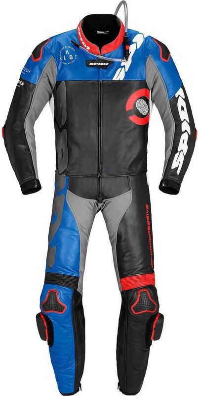 Spidi - Dp-Progressive Touring - Motorpak - Zwart Rood Blauw - 2-Delig
