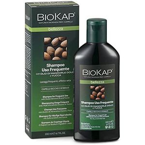BIOKAP BELLEZZA Milde shampoo 200 ml | voor dagelijks gebruik van het haar - zoete amandelolie - Yucca-olie - biologische passiebloemenextract - biologisch heemstwortel extract - etherische oliën -