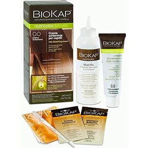 BIOKAP Natuurlijke bleekcrème voor haar 0.0 - blondering - zacht haar bleken tot 2 nuances | voedt en gerepareerd | biologische arganolie - tricoREPAIR complex | min. 80% natuurlijke ingrediënten