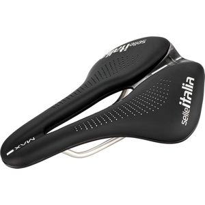 Selle Italia Max Novus Boost Evo TI 316 Gel Superflow Zadel - Zwart