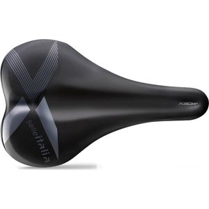 Selle Italia X-Bow TI 316 - Mountainbikezadel, Off-road Fietszadel, eMtb, Schokdempers, TI 316 Frame - Maat S2, Zwart/Grijs