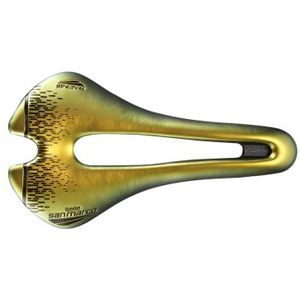 Selle San Marco - ASPIDE Short Racing - Fietszadel - Iridescent Gold - Microfeel Bekleding