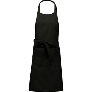 XXL Keuken- en barbecueschort - zwart - blanco - onbedrukt - (70 x 98 cm)