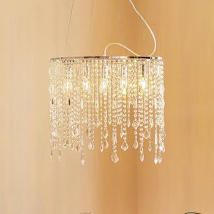 ONLI Hanglamp Laila met kristal-behang 5-lamps