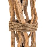 Vloerlamp Marica - Crème - Woon-/Eetkamer - Textiel/Stof/Zijde