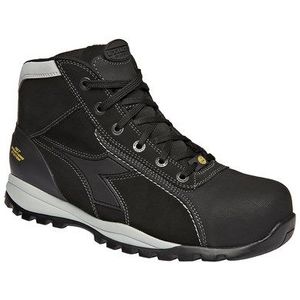 Diadora - Glove Net Mid Pro - Werkschoenen - Zwart - Perwanger Leer - S3 ESD