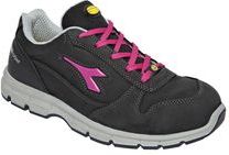 Diadora - Run II S3 SRC ESD - Werkschoenen - Zwart/Fuchsia Rood - Stalen Neus 200 J