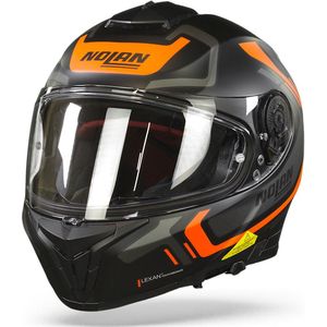 Nolan N80-8 Ally N-Com 41 Flat Black Orange XL