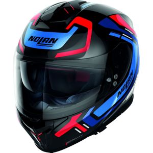 Nolan N80-8 Ally N-Com 43 Glossy Black Blue Red XL