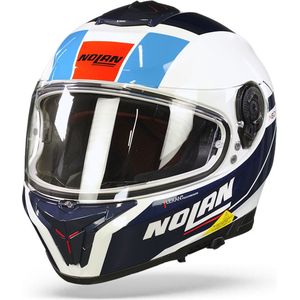 Nolan N80-8 Mandrake N-Com 50 - Integraalhelm - Wit Blauw Rood