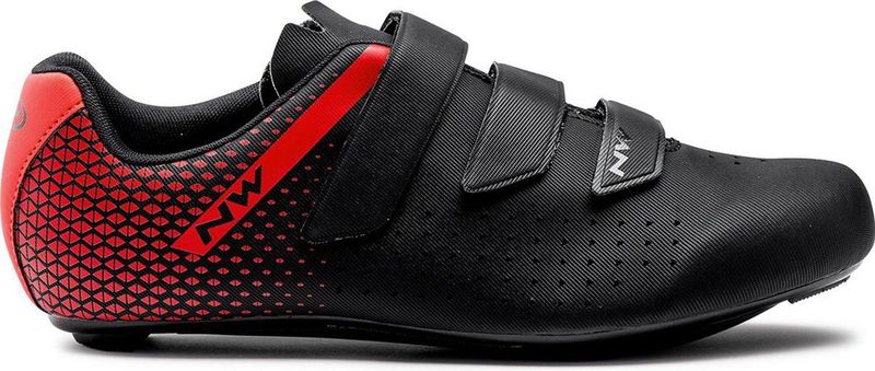 Northwave - Core 2 - Fietsschoenen - Zwart - Textiel - Met Klittenbandsluiting