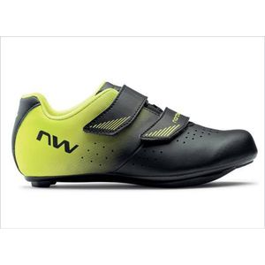 northwave core junior schoenen zwart geel fluo