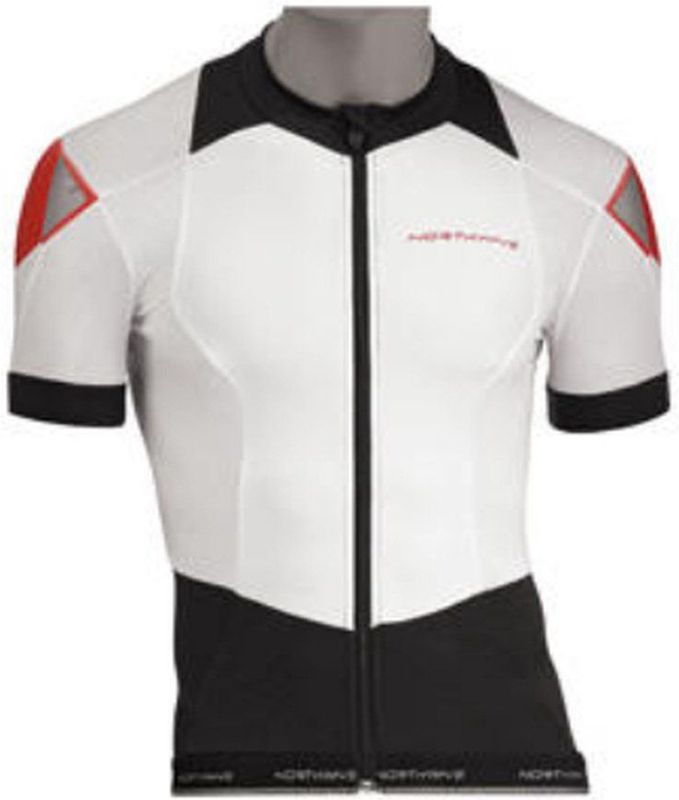 Northwave - Evolution Jersey - Fietsshirt - Wit - Korte Mouwen - Heren