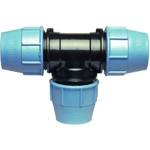 T-stuk voor PE/tyleen - 25mm - 16 bar