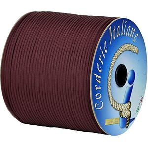 Paracord 550 Type III Basic Bordeaux 4 mm - 200 m âme 7 fils 100 % Made in Italy 006078340 Corderie Italiane