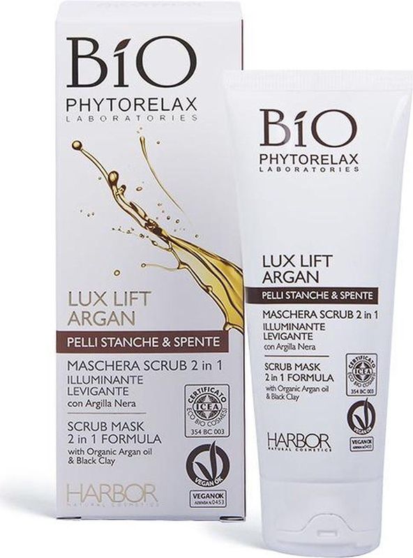 Phytorelax Laboratories - Lux Lift Argan - Verhelderend Peeling Masker - 75 ml - Crème