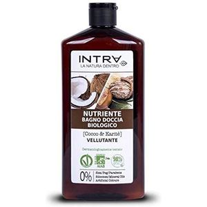 INTRÀ & Karité Biologische douche, neutraal, 400 ml, kokosnoot