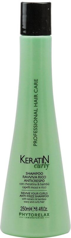 Phytorelax - Keratine Curly - Anti-Frizz Shampoo - met Keratine & Bamboe - 250ml