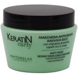 Phytorelax Keratine Curly Hair Mask - Anti-Frizz Haarmasker voor Krullend of Pluizig Haar - met Keratine & Bamboe - 250ml