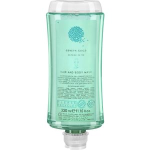 V-Touch Shampoo & Douchegel Geneva Guild in dispenser; 330 ml; blauw; 24 stuk / verpakking