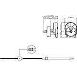 Ultraflex Stuurkabel M58  6.10 meter