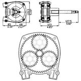 Ultraflex T71FC stuurkop zwart 1 kabel