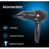 Beper - B40979OV - Professionele Haardroger - Zwart - 2000W