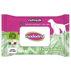 Vochtige Doekjes voor Huisdieren Inodorina Refresh 110 Stuks