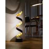 Eco-Light LED tafellamp Helix, hoogte 66 cm, zwart-goud