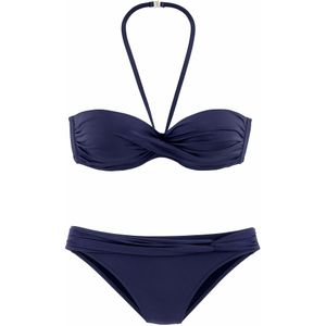Bandeau Bikini - Glanzend - 89% Polyamide - Gewatteerde Cups